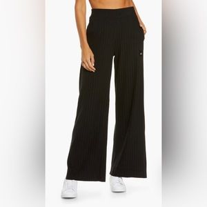 Alo Yoga Take Comfort Ribbed Wide Leg Pants